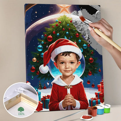 Zestaw do malowania po numerach „Magia Świąt”.