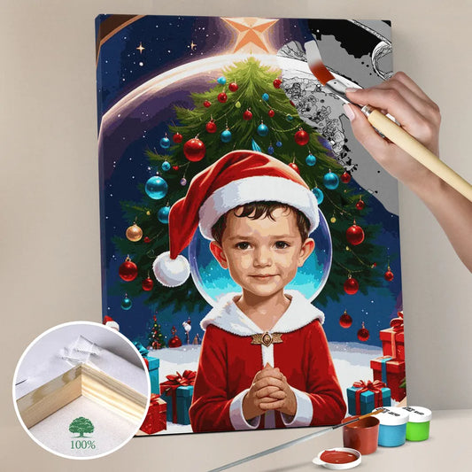 Zestaw do malowania po numerach „Magia Świąt”.