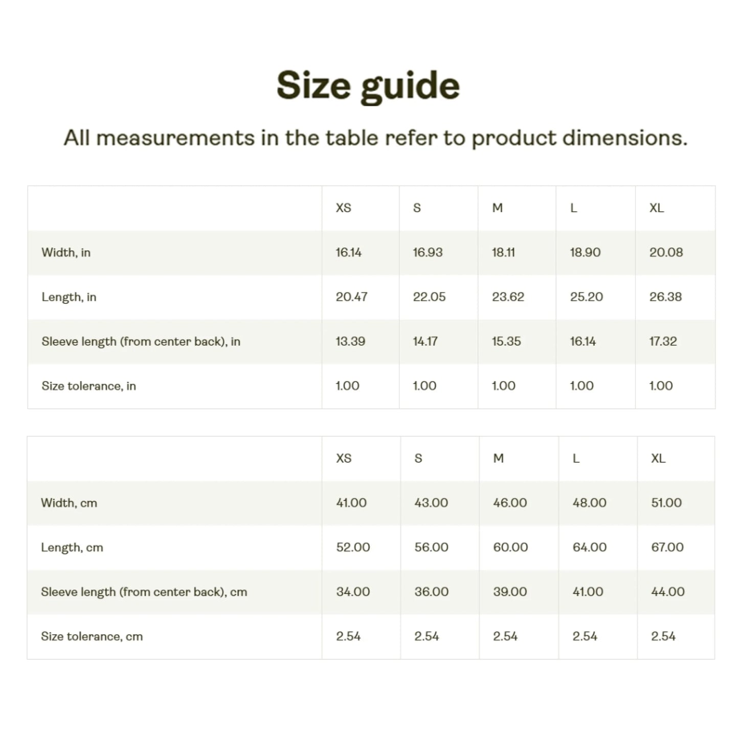 размеры детской футб