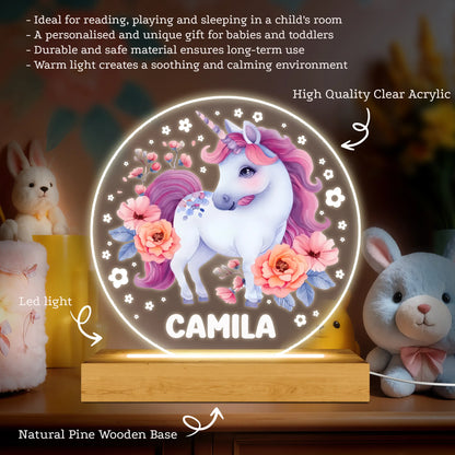 Jednorożec, Lampka nocna, Spersonalizowane lampki nocne dla dzieci