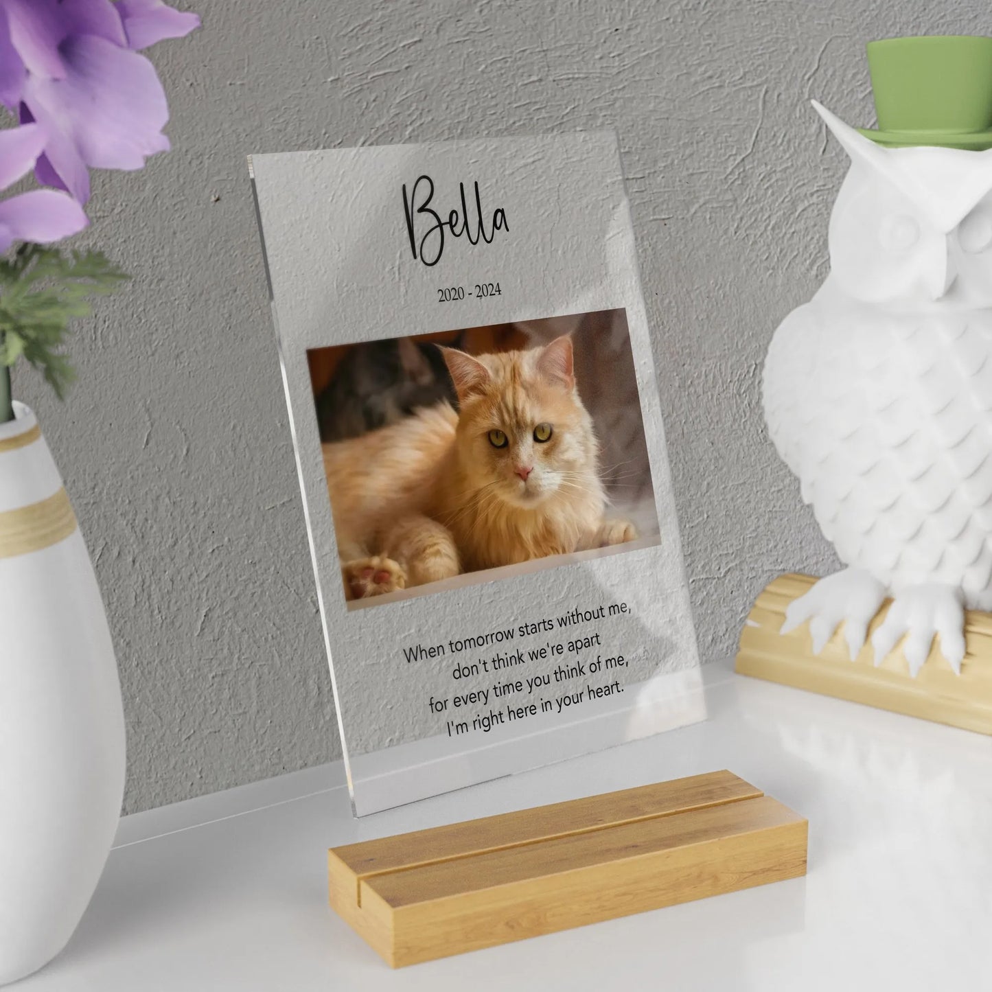 Tabliczka pamiątkowa dla zwierząt domowych