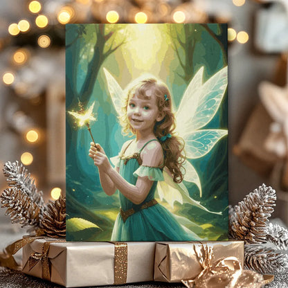 Zestaw do malowania po numerach „Wróżka z zaczarowanego lasu”