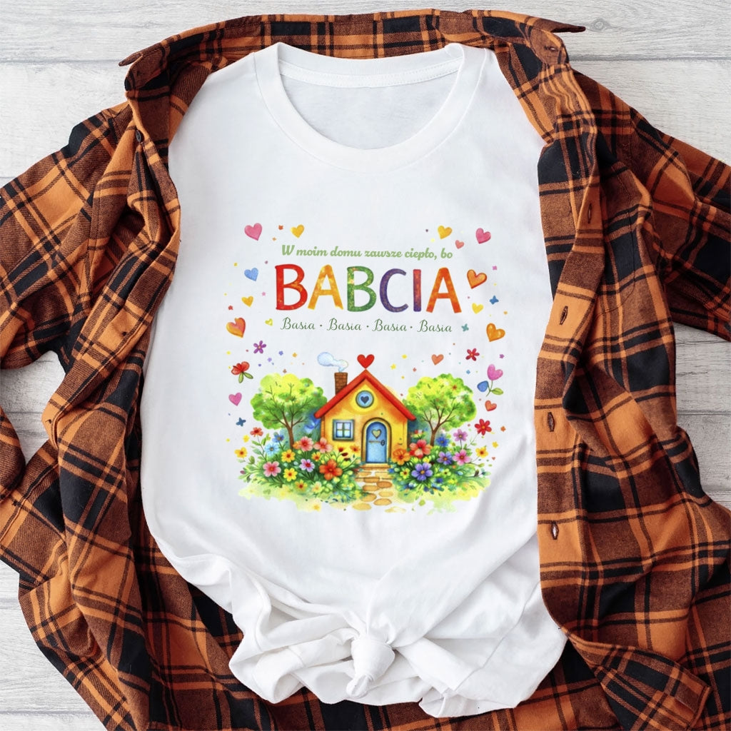 Personalizowana bluza dla Babci lub Dziadka - W moim domu zawsze ciepło