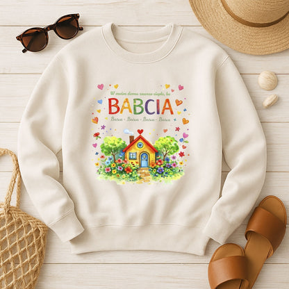 Personalizowana bluza dla Babci lub Dziadka - W moim domu zawsze ciepło