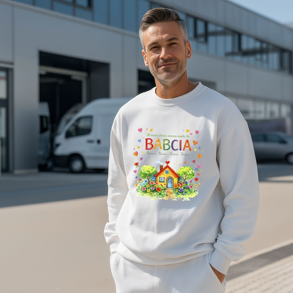 Personalizowana bluza dla Babci lub Dziadka - W moim domu zawsze ciepło