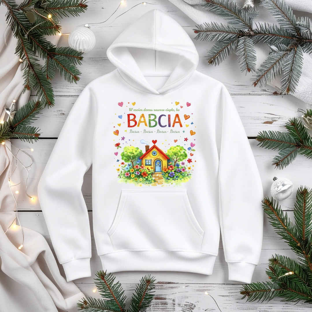 Personalizowana bluza dla Babci lub Dziadka - W moim domu zawsze ciepło