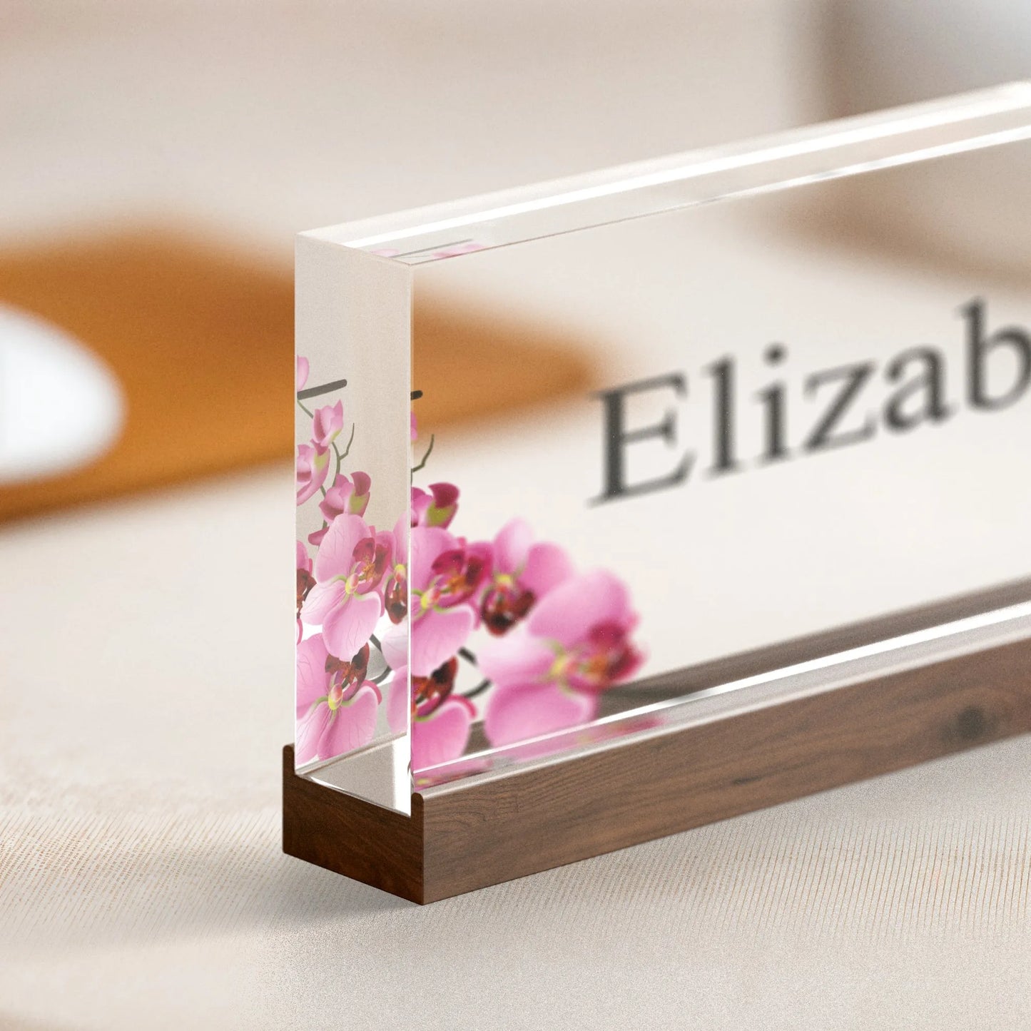 Spersonalizowana akrylowa tabliczka  na biurko