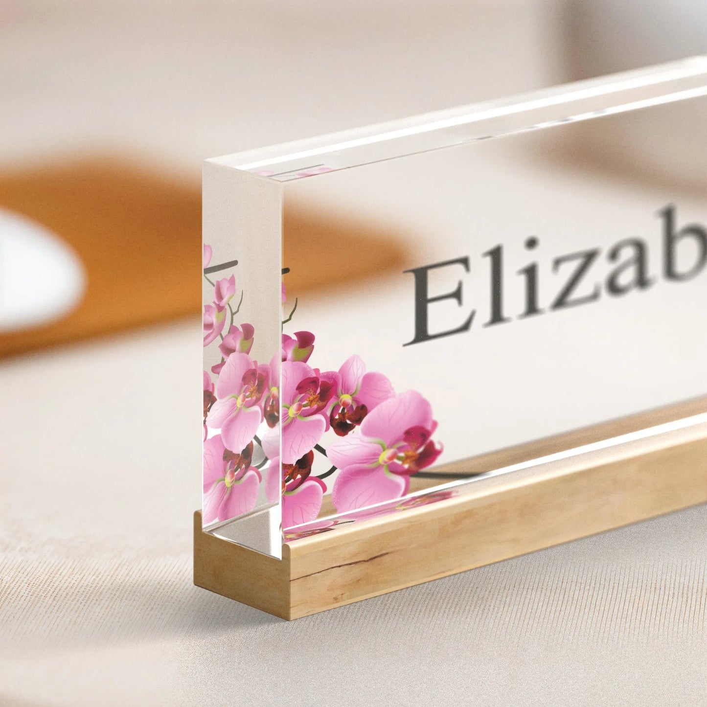 Spersonalizowana akrylowa tabliczka  na biurko