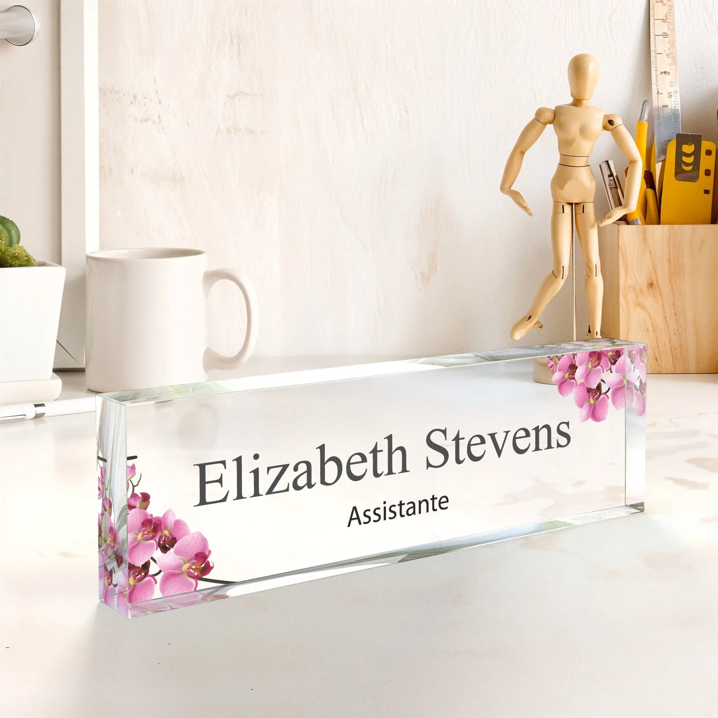 Spersonalizowana akrylowa tabliczka  na biurko