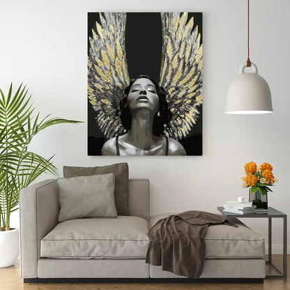 Dziewczyna ze skrzydłami anioła