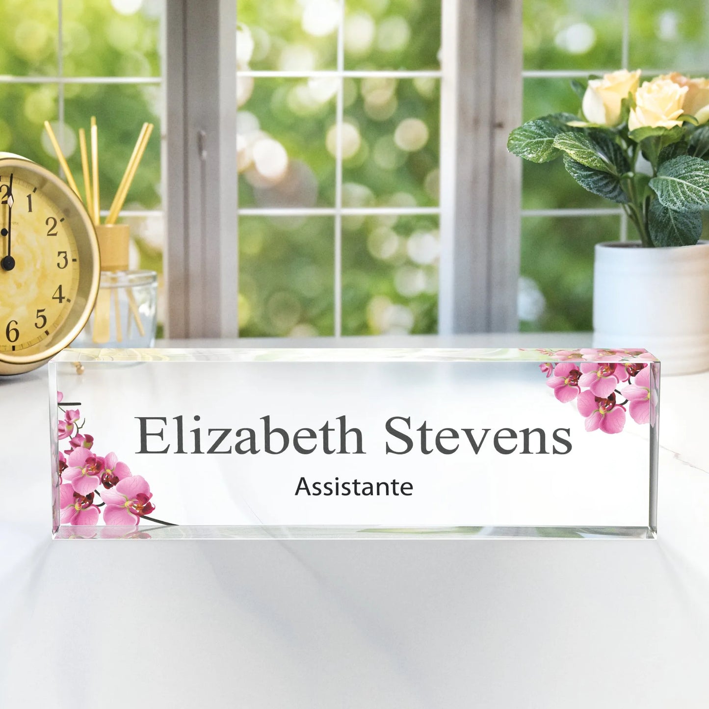 Spersonalizowana akrylowa tabliczka  na biurko