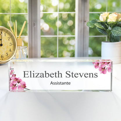 Spersonalizowana akrylowa tabliczka  na biurko