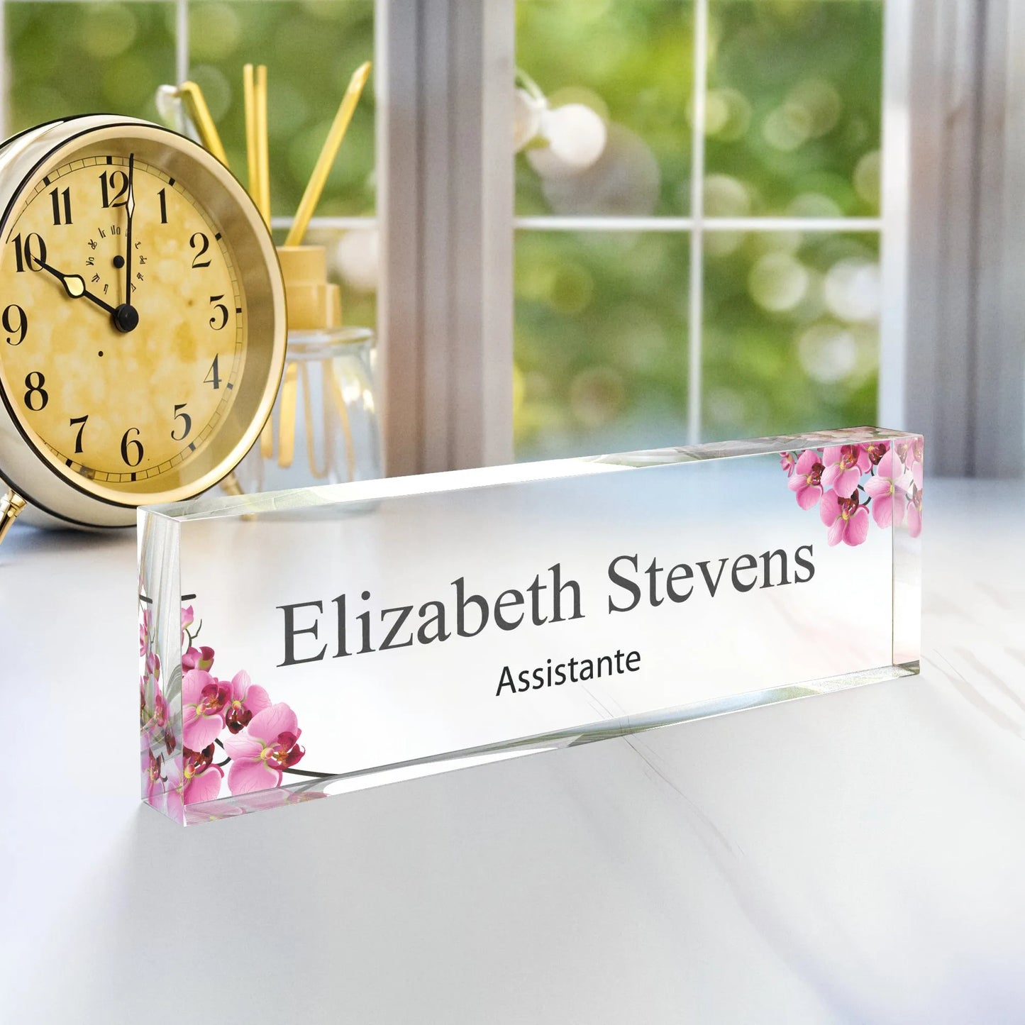 Spersonalizowana akrylowa tabliczka  na biurko