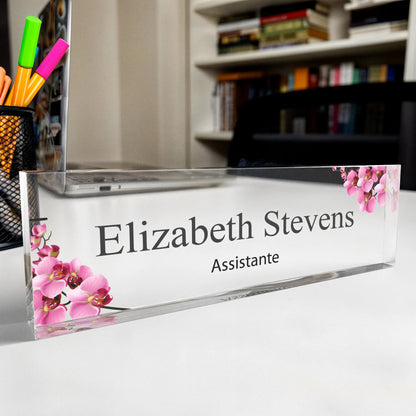 Spersonalizowana akrylowa tabliczka  na biurko