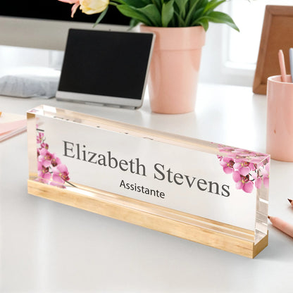 Spersonalizowana akrylowa tabliczka  na biurko