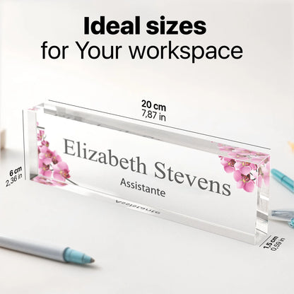 Spersonalizowana akrylowa tabliczka  na biurko