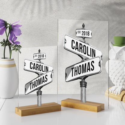 Spersonalizowany znak uliczny - Ślub Pary