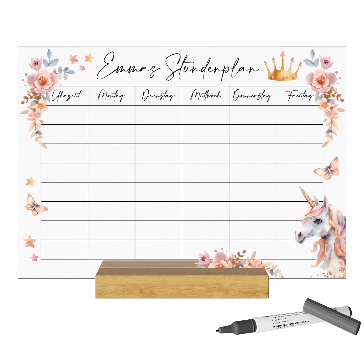 Planer tygodniowy ze szkła akrylowego można czyścić