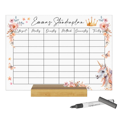 Planer tygodniowy ze szkła akrylowego można czyścić