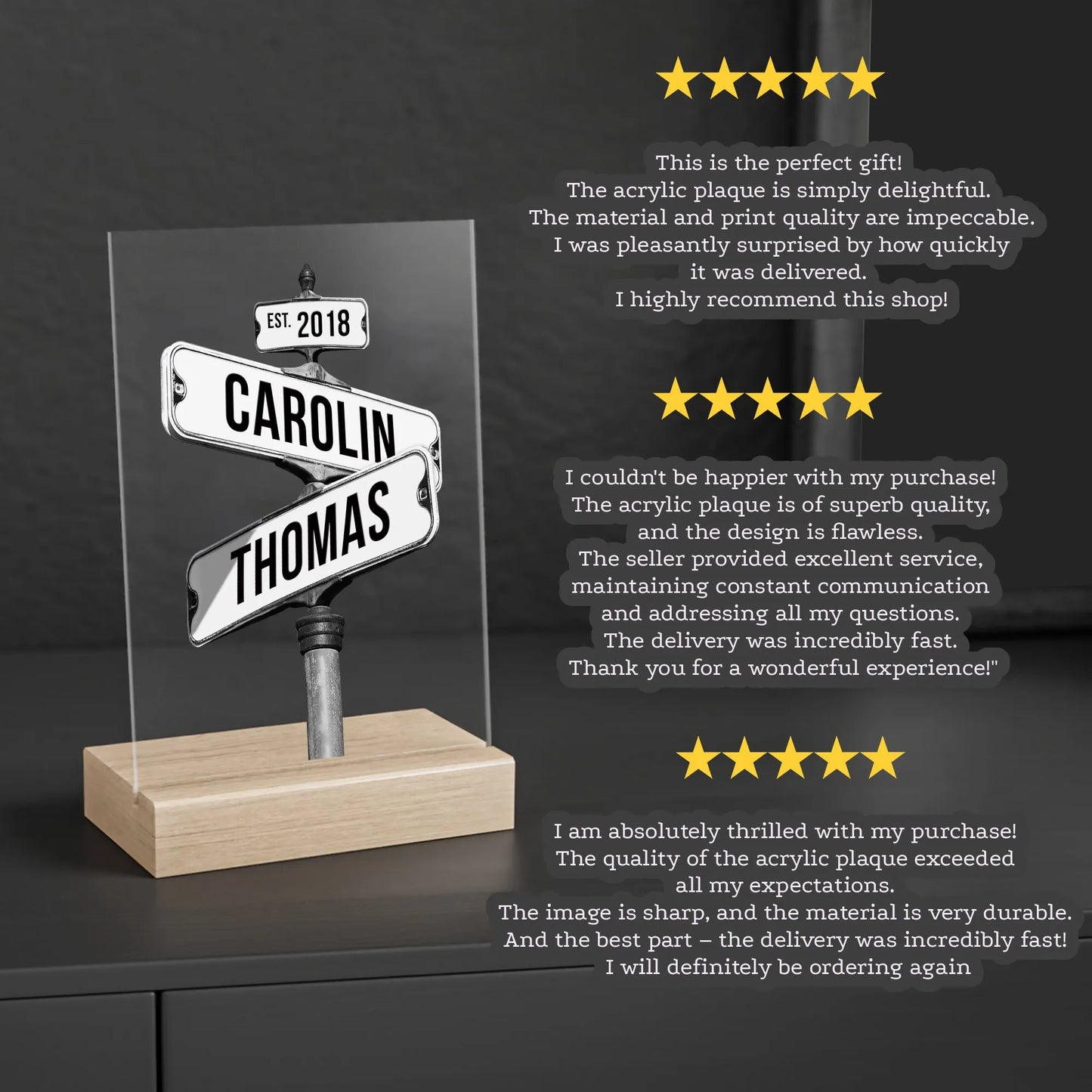 Spersonalizowany znak uliczny - Ślub Pary