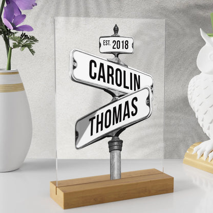 Spersonalizowany znak uliczny - Ślub Pary