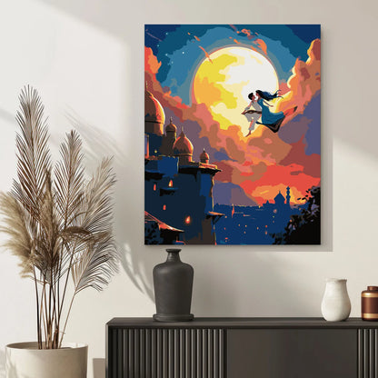 Obraz Po Numerach "Aladyn i Magia Orientu" – Zestaw do Malowania, Idealny Prezent, Relaks i Sztuka DIY