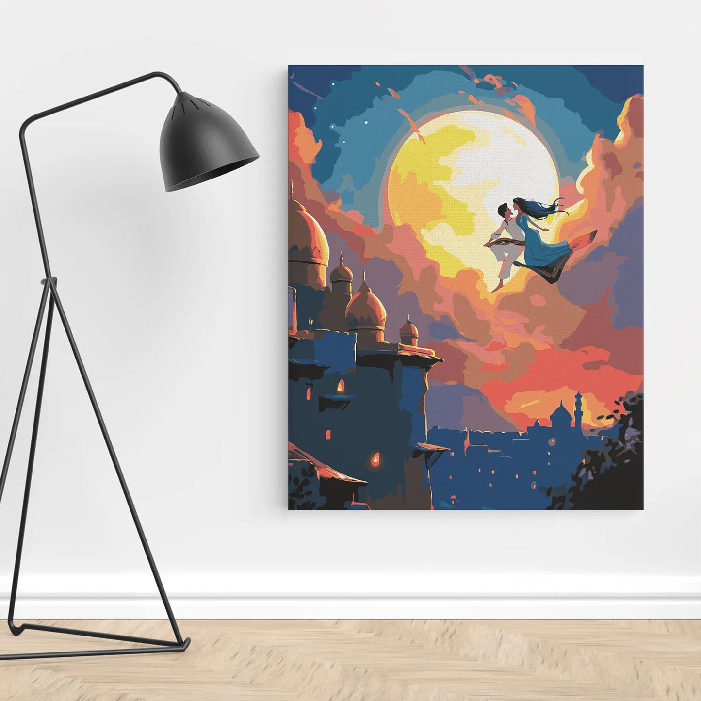 Obraz Po Numerach "Aladyn i Magia Orientu" – Zestaw do Malowania, Idealny Prezent, Relaks i Sztuka DIY