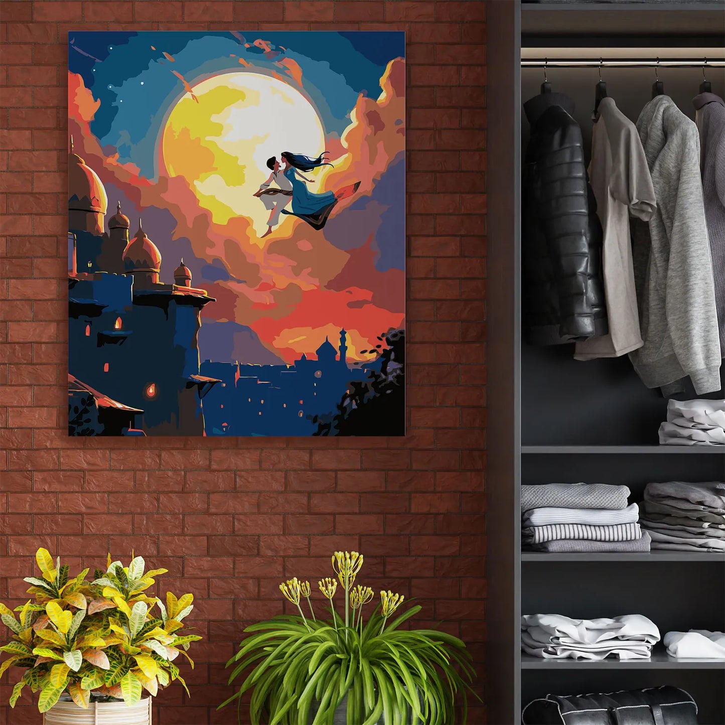 Obraz Po Numerach "Aladyn i Magia Orientu" – Zestaw do Malowania, Idealny Prezent, Relaks i Sztuka DIY