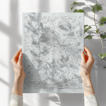 Obraz Po Numerach "Alicja w Krainie Czarów" – Malowanie po Numerach, Zestaw Artystyczny dla Dorosłych i Dzieci