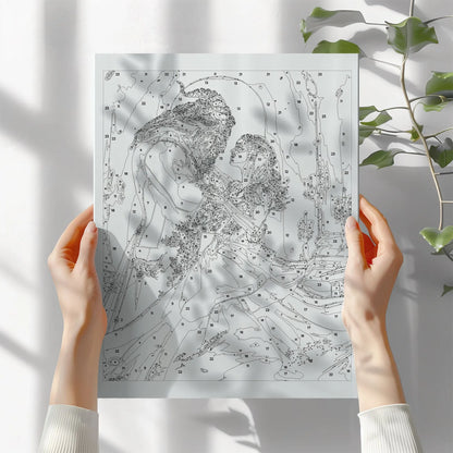 Obraz Po Numerach "Piękna i Bestia" – Malowanie po Numerach, Zestaw Artystyczny, Relaks i Sztuka DIY