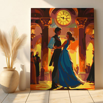Obraz Po Numerach "Zatańczmy Jeszcze Raz" – Malowanie po Numerach, Romantyczna Scena i Balowy Klimat