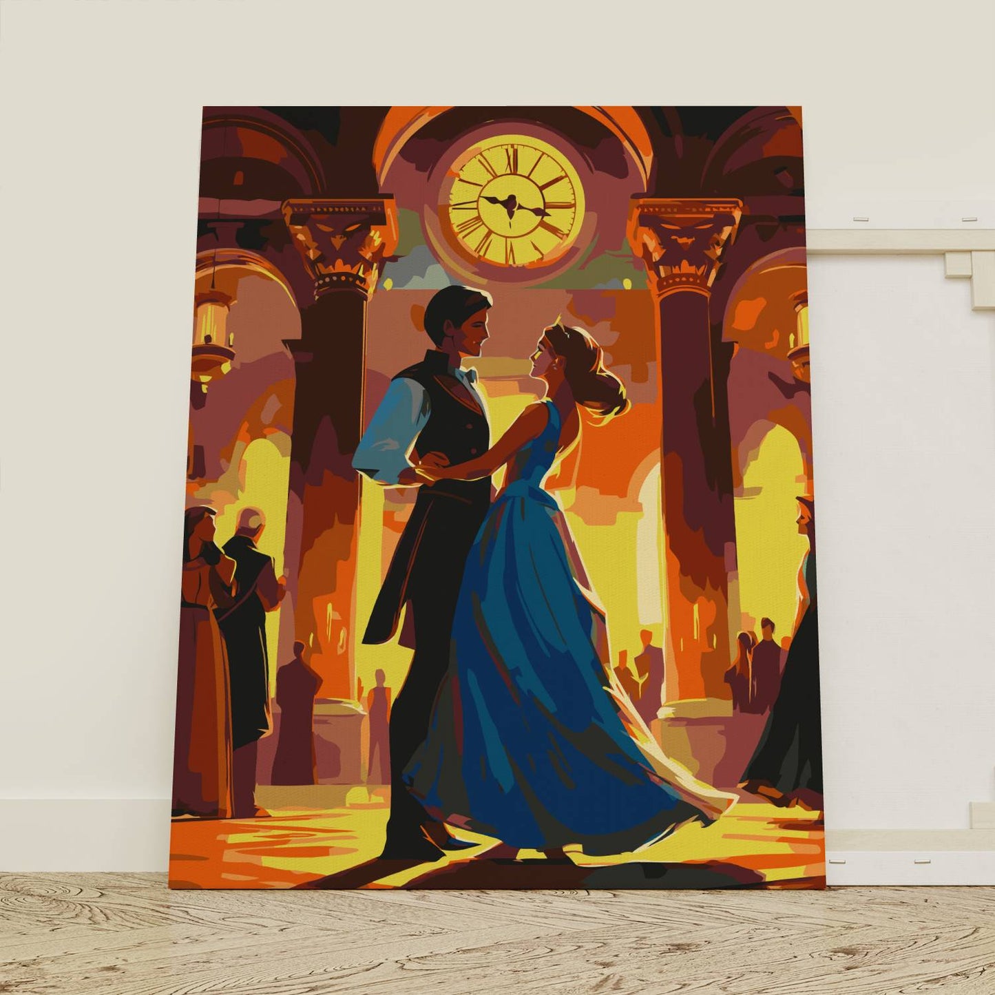 Obraz Po Numerach "Zatańczmy Jeszcze Raz" – Malowanie po Numerach, Romantyczna Scena i Balowy Klimat