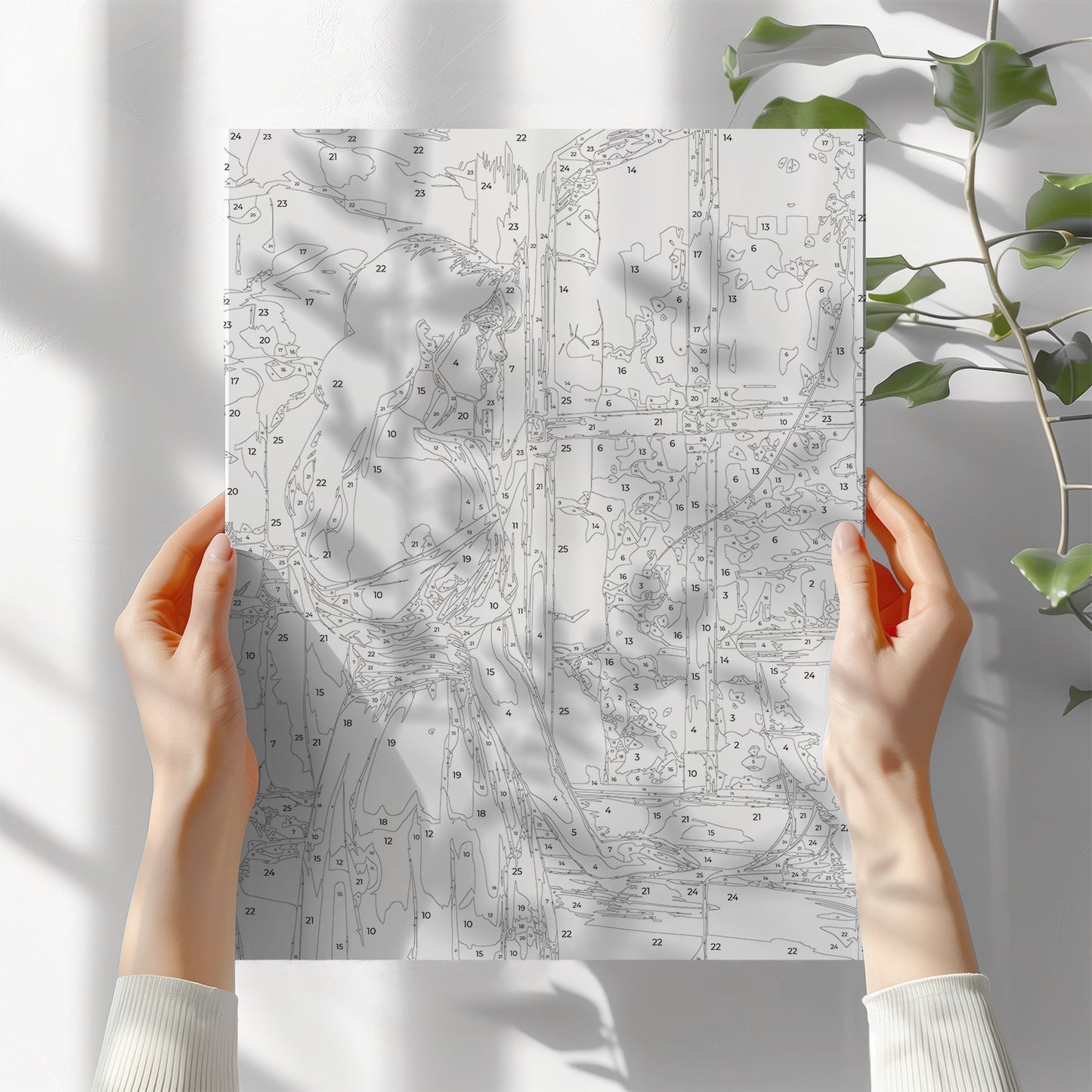 Obraz Po Numerach "Zamkowe Marzenia – Dziewczyna w Oknie" – Magiczna Bajkowa Scena