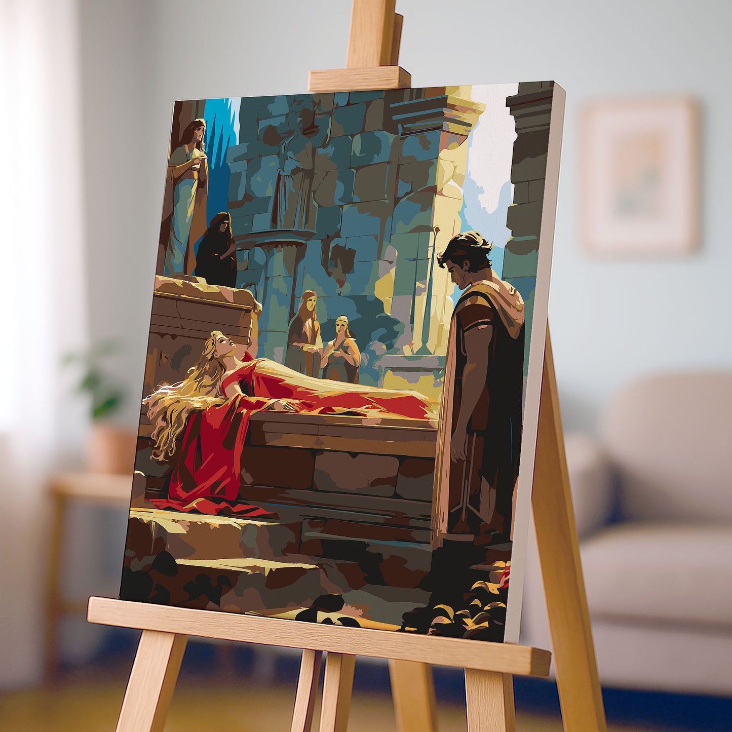 Obraz Po Numerach "Śpiąca Królewna – Baśniowy Sen"