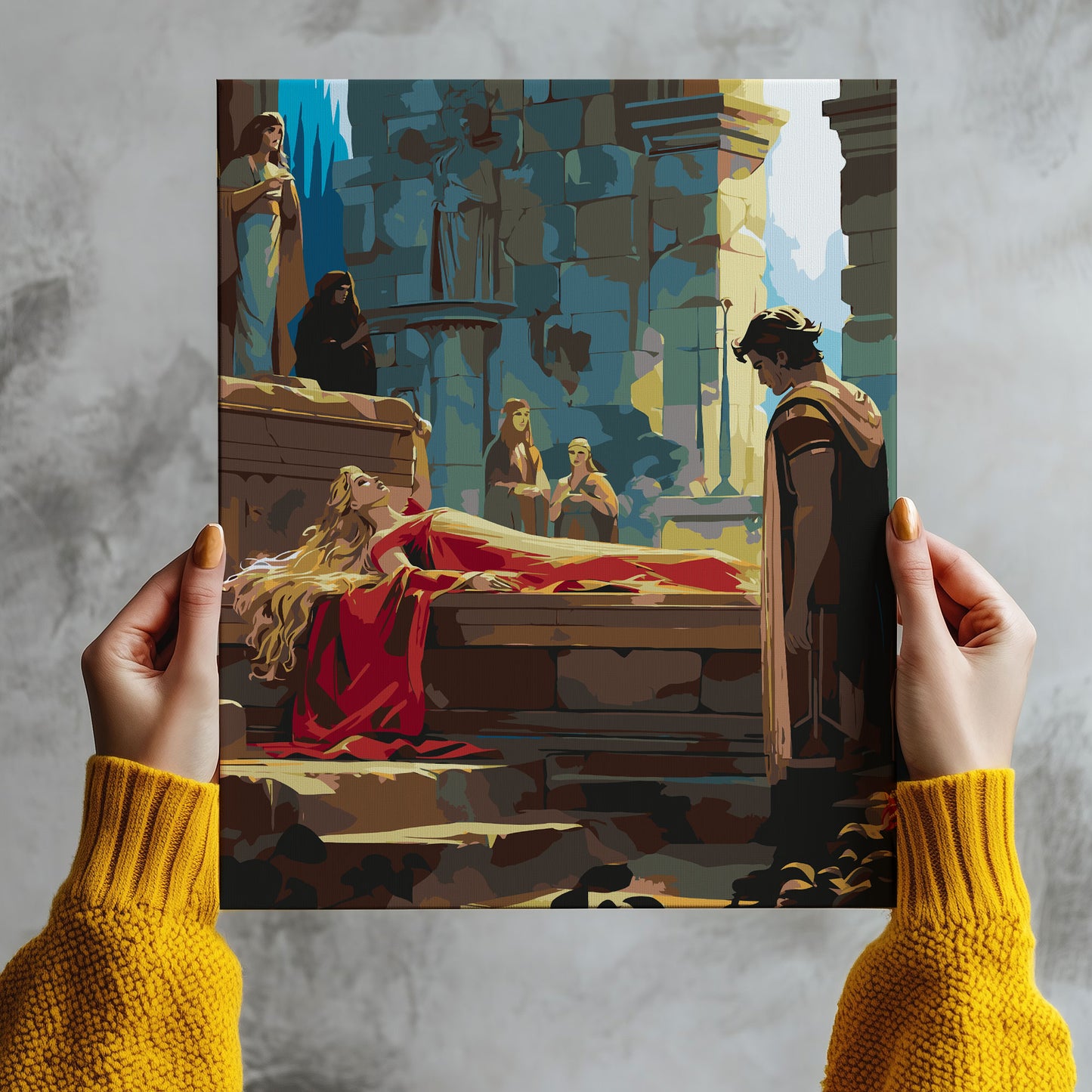 Obraz Po Numerach "Śpiąca Królewna – Baśniowy Sen"