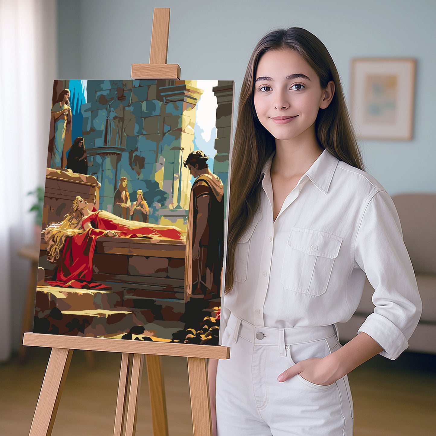 Obraz Po Numerach "Śpiąca Królewna – Baśniowy Sen"