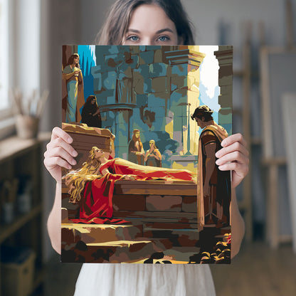 Obraz Po Numerach "Śpiąca Królewna – Baśniowy Sen"