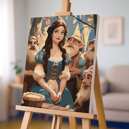 Obraz Po Numerach "Królewna Śnieżka i Siedmiu Krasnoludków"