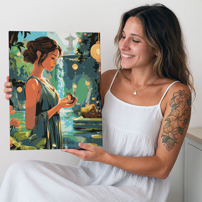 Obraz Po Numerach "Księżniczka i Żaba"