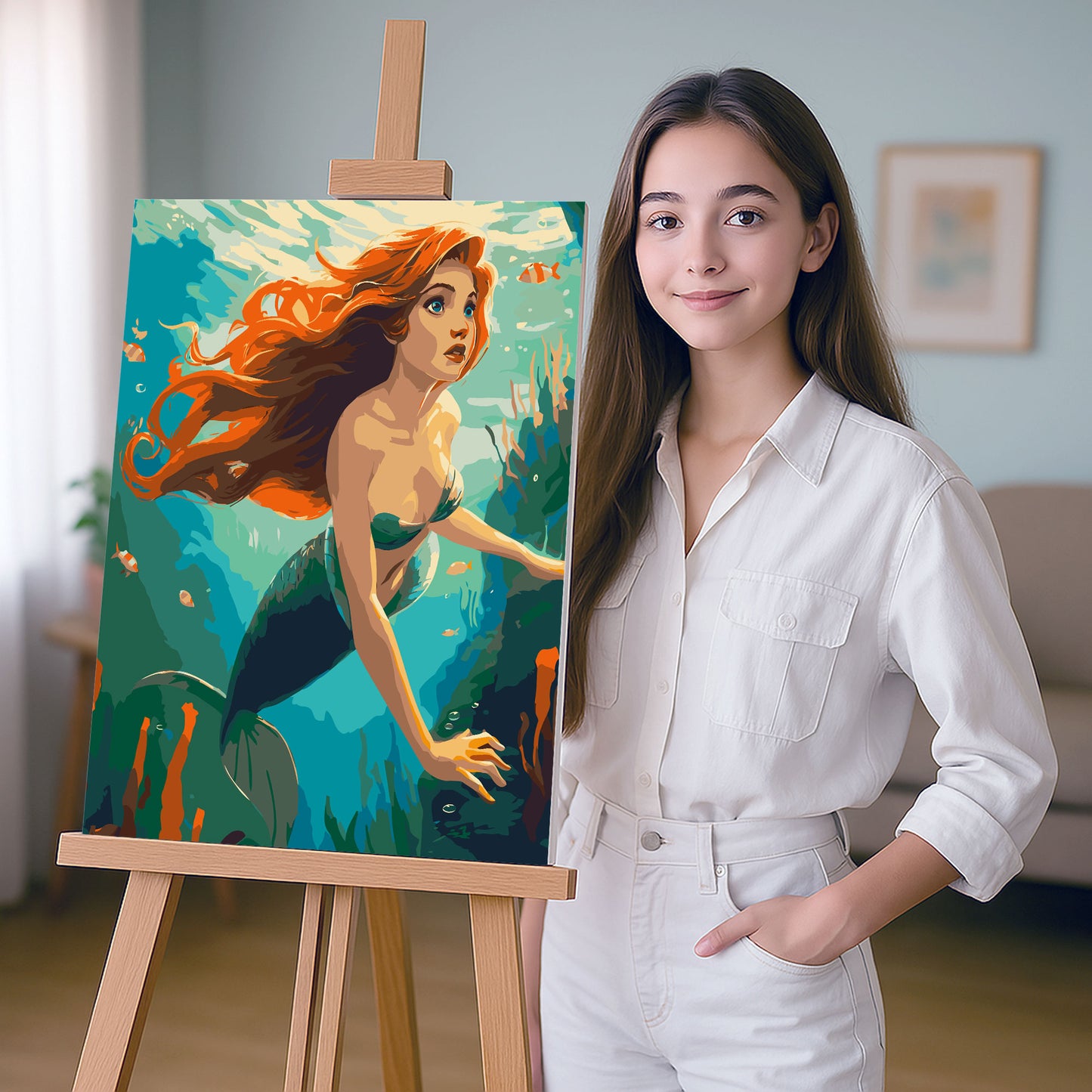 Obraz Po Numerach "Mała Syrenka"