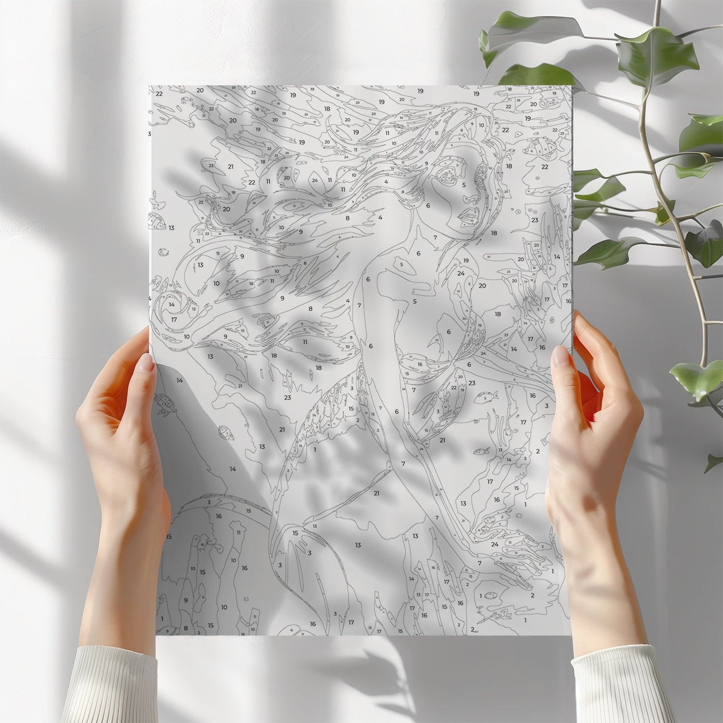 Obraz Po Numerach "Mała Syrenka"