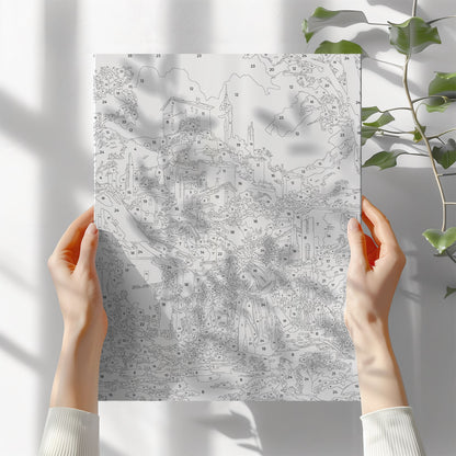 Obraz Po Numerach "Flecista z Hameln" – Bajkowa Scena z Dziećmi i My szami