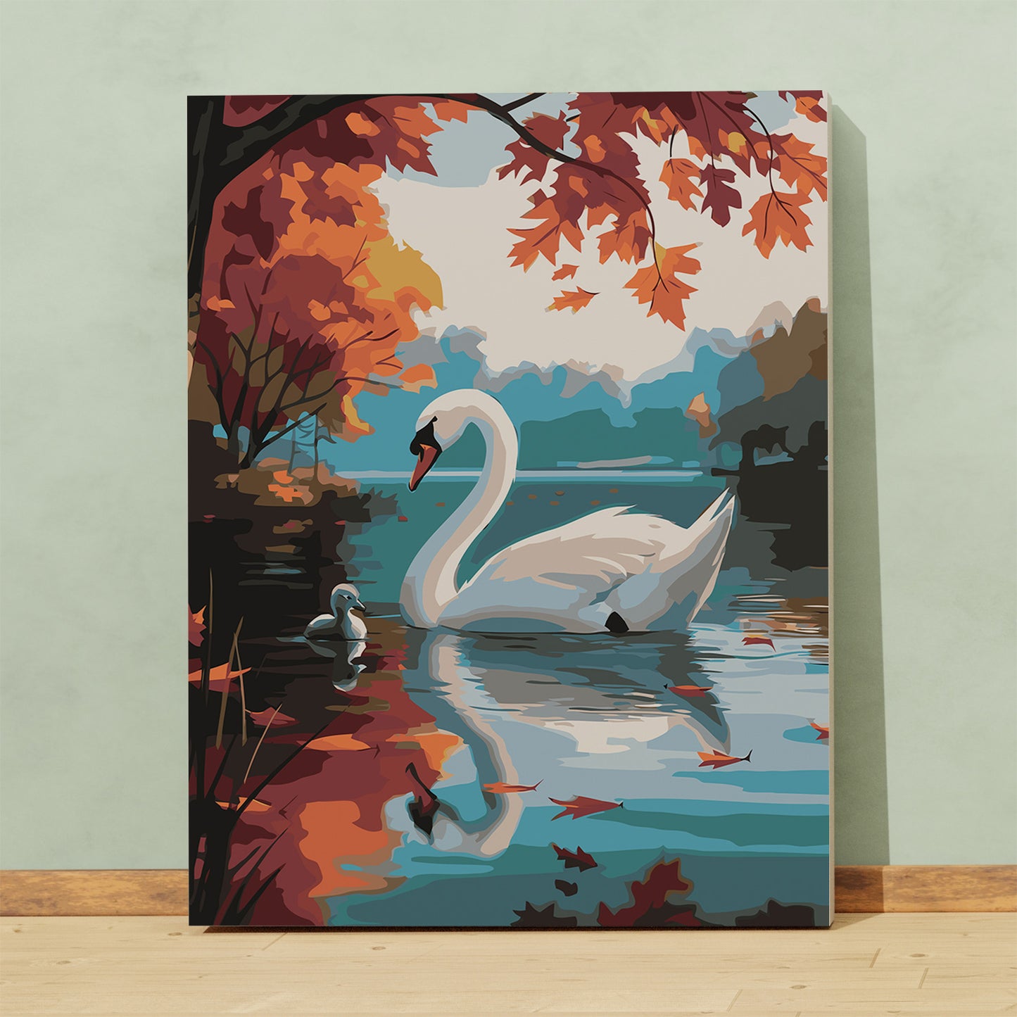 Brzydkie Kaczątko – Jesienny Łabędź i Kaczątko