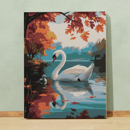 Brzydkie Kaczątko – Jesienny Łabędź i Kaczątko