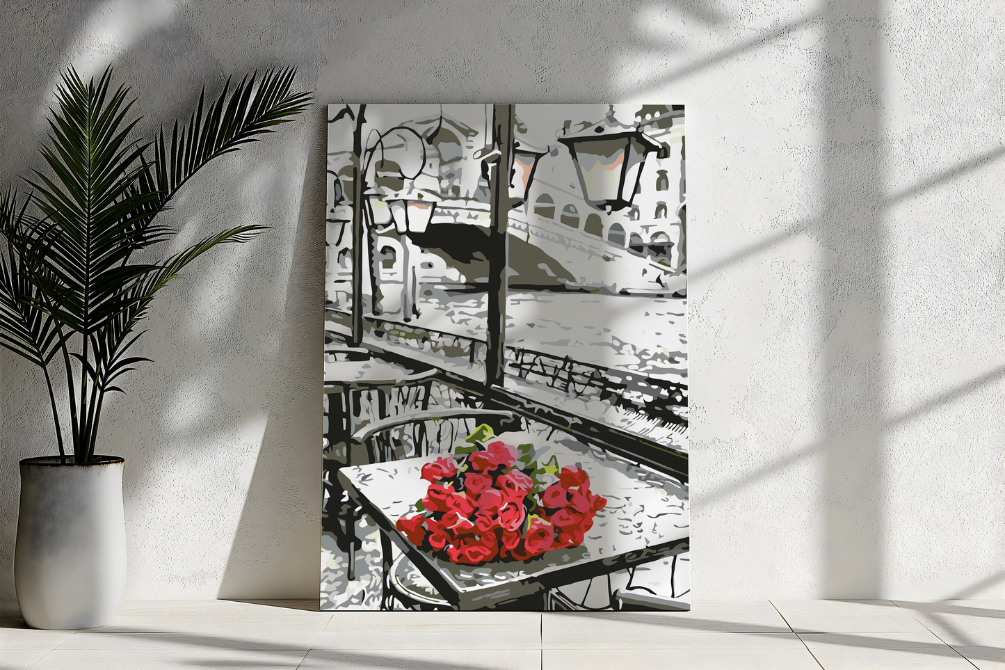 MALOWANIE PO NUMERACH - Wenecja z Różami