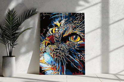 MALOWANIE PO NUMERACH Kot w Intensywnych Barwach