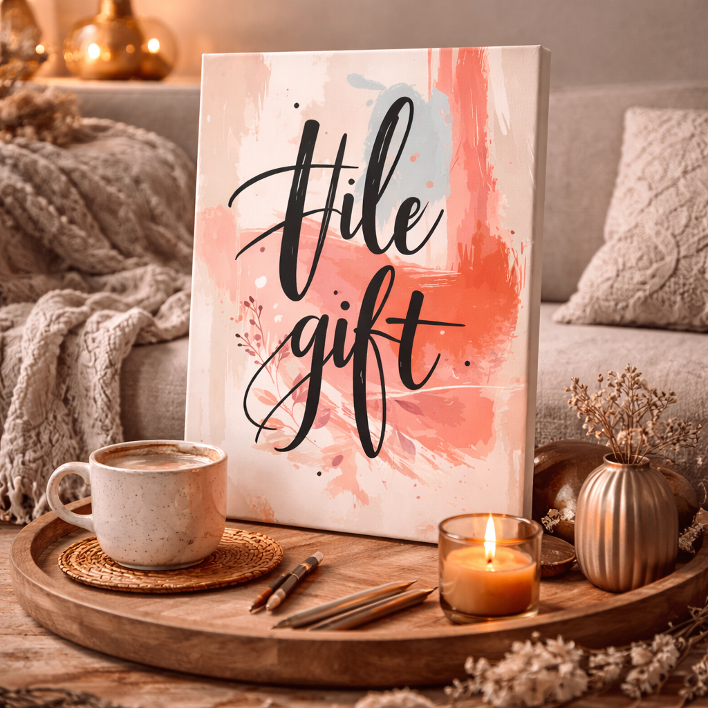 Malowanie po numerach „Life Gift” – Abstrakcyjny obraz DIY na płótnie, Zestaw do malowania