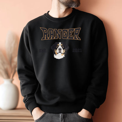 Personalizowana bluza z kotem lub pupilem – Twoje zdjęcie, imię i rok, Światowy Dzień Kotów
