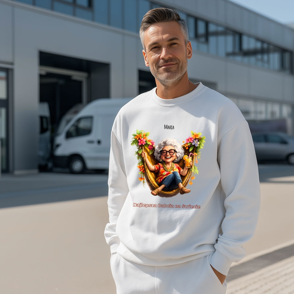 Personalizowana bluza Babcia z imieniem – Najlepsza Babcia na świecie - prezent rodzinny
