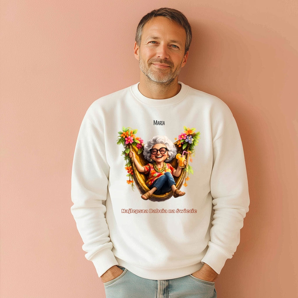 Personalizowana bluza Babcia z imieniem – Najlepsza Babcia na świecie - prezent rodzinny